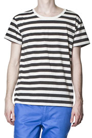  Alex Stripe Tee Black White