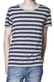  Alex Stripe Tee Blue Grey