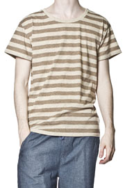  Alex Stripe Tee Brown Beige