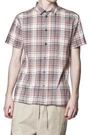  Erik Shirt Black Orange Check