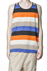  Joshua Tank Orange Blue Stripe