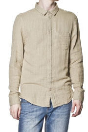  Loose Pocket Shirt Beige - 0