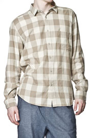 Neo Shirt Beige Check
