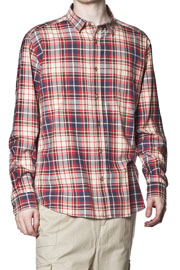  Neo Shirt Blue Red Beige Check